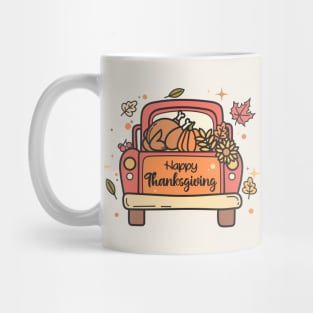 Thanksgiving Truck Mug